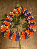 15 Dollar Kids Size Money Lei - Navy Blue & Orange
