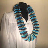 20 Dollar Money Lei - Light Blue & Black