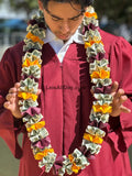 50 Dollar Money Lei - Burgundy & Gold - Apparel & Accessories