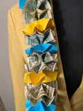 50 Dollar Money Lei - Light Blue & Yellow - Apparel & Accessories
