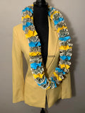 50 Dollar Money Lei - Light Blue & Yellow - Apparel & Accessories