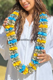 50 Dollar Money Lei - Light Blue & Yellow - Apparel & Accessories
