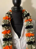 50 Dollar Money Lei - Orange & Black - Apparel & Accessories