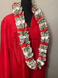 50 Dollar Money Lei - Red & White - Apparel & Accessories