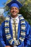 50 Dollar Money Lei - Royal Blue & White - Apparel & Accessories